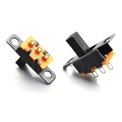 Interrupteur à glissière SPDT mini bouton noir 6 mm pour résoudre les faux contacts