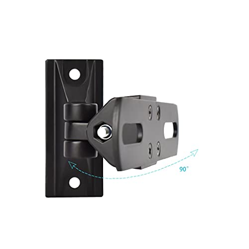 Soporte para altavoz negro de pared con pack de dos piezas para un montaje discreto 4