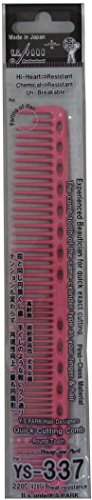 YSPARK(ワイエスパーク) Y.S.PARK カッティングコーム YS-337 ピンク (Pink) ヘアブラシ PK 1個