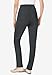 Woman Within Women's Plus Size The Elastic-Waist Soft Knit Pant - 28 W, Dark Charcoal