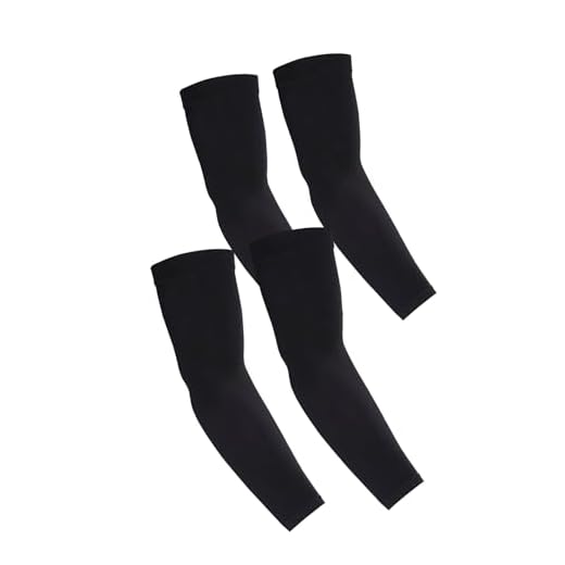 UV Protection Cooling Arm Sleeves - UPF 50 Compression Arm Sleeves for Men/Women/Students for Elbow Brace, Baseball, Basketball, Football, Cycling Sports(Black)