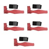 TOYANDONA 5 Juegos de Correas Elásticas y Fundas Protectoras para Cañas de Pescar Color Rojo Conjunto Completo para Pesca en Lago Río y Mar Accesorios para Organización y Protección de