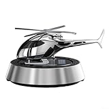 Auto-Aromatherapie-Ornament mit solarbetriebener Dual-Frequenz-Rotation, leiser Betrieb und duftender Tablette für kontinuierliche Lufterfrischung in Fahrzeugen (Silber)