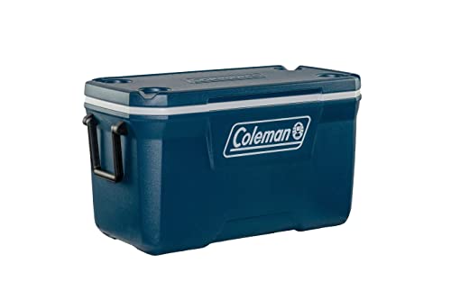 Coleman Unisex Xtreme Cooler, Large Cooler Box Capacity, PU Full Foam Insulation, Cools up to 5 Days, Portable Cool Box, Perfect for Camping, Festivals and Fishing, Blue, 66 L