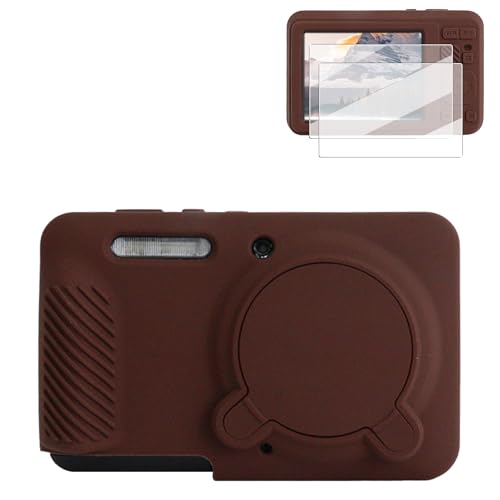Funda de silicona para cámara Kodak PIXPRO FZ55 color café miniatura 1