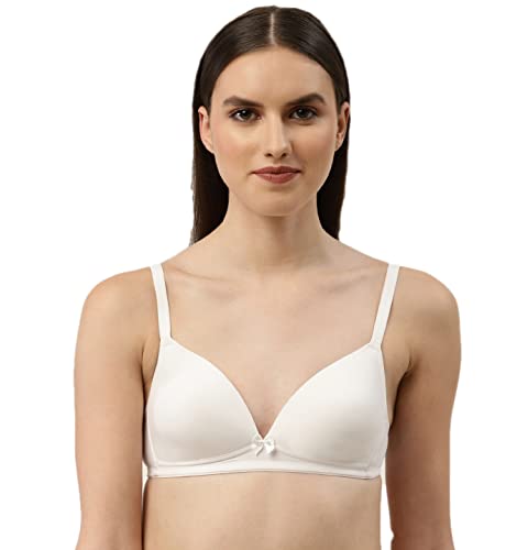 Image of EVA & JOY Women's Solid Lightly-Padded Non-Wired Full Coverage T-Shirt Bra (Pack of 1)