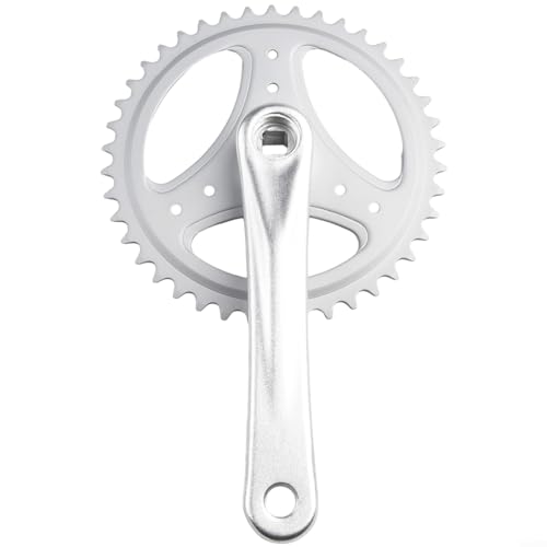 42T - Juego de bielas para bicicleta (170 mm), color plateado
