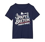 t shirt personnalisé bretagne Design spécial pour les papys bretons. Parfait pour tous les amoureux de la mer, des bateaux, et des phares. Cadeau touchant pour un papy extraordinaire.