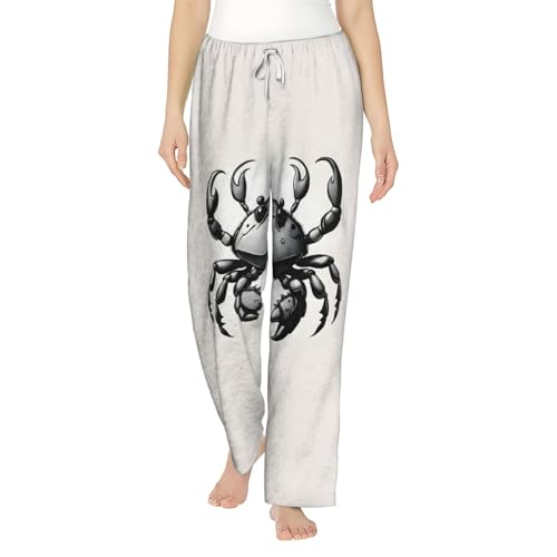 Pantalon de pyjama crabe chaud pour femme contre le froid nocturne