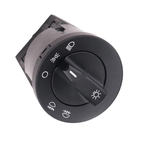 Interruptor de control de faros y antiniebla cromado para VW Golf Bora Mk4 alta durabilidad