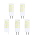 Lamsky 5-Pack LED T3/T4/T5 G6.35 GY6.35,Incandescent Replacement Bulbs,4W 40W Equivalent,Cool White 6000K,120 Volt (Not Dimmable)