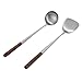 Yepar Wok - Set di spatole e mestolo per wok, spatola per wok in acciaio