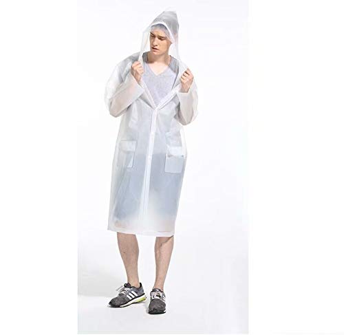 Antipioggia Outdoor Poncho Impermeabile Flintronic Riutilizzabile - Per Trekking, Bici E Picnic, 230x140cm Poncho Leggero Pieghevole - 4