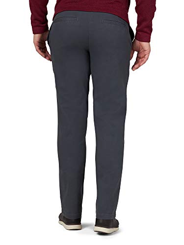 Wrangler Authentics Men's Comfort Flex Chino Pant, gray pinstripe, 36W x 30L