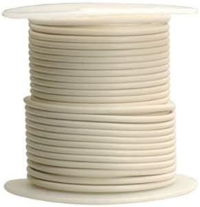 14 AWG Tinned Marine Primary Wire, White, 250 Feet