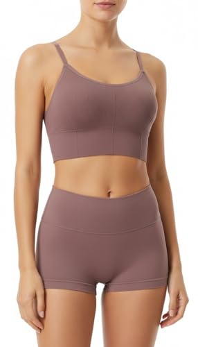 Image of Kaththai Women Cotton Padded Wire-Free Sports Bra with Adjustable Straps Soft Padded Push-Up Bra for Yoga, Fitness (Free Size Bra Fit Up to 28,30,32,34)