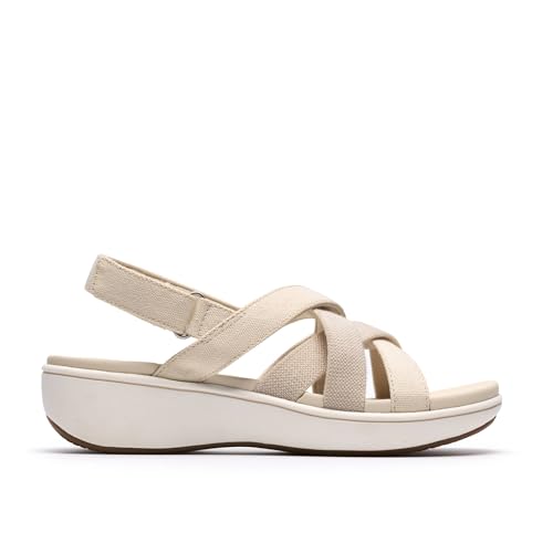 Sandalias de cuña cómodas Clarks Athleisure con suela ligera para mujer 2