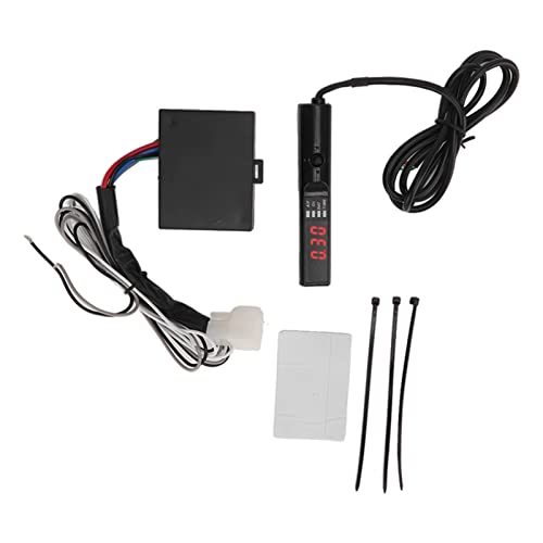 Aramox Auto Turbo Timer 12V Flameout Delay Start Timer with LED Digital Display for Car (Red Light)