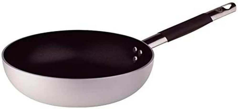 Pentole Agnelli ALSC111BSC32 Aluminium Teflon Platinum Saute Pan 3-5 Mm. Thick With Cool Handle, Diameter 32 Cm.