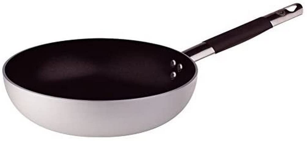 Pentole Agnelli ALSC111BSC32 Aluminium Teflon Platinum Saute Pan 3-5 Mm. Thick With Cool Handle, Diameter 32 Cm.