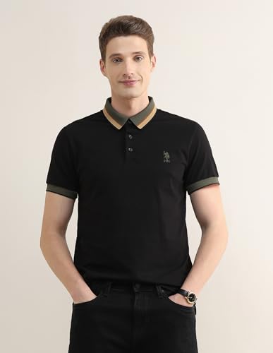 Image of U.s.Polo Association Men's Solid Slim fit Polo Shirt