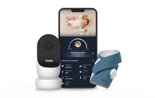Image of Owlet Dream Duo 2 Smart Baby Monitor - 1080p HD Video Baby Monitor with Dream Sock - Baby Foot Monitor and Sensor Tracks Heartbeat and Oxygen Levels in Infants and Newborns