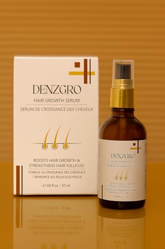 Image of Denzgro Hair Growth Serum for Women & Men - 50 ML | Strengthens Roots, Reduces Hair Fall, Promotes Hair Regrowth | Non-Greasy, Fast Absorbing Formula | With Biotin & Plant Extracts