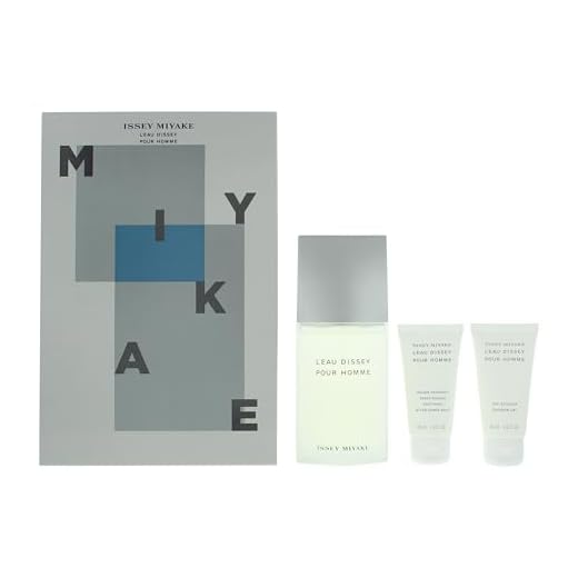Issey Miyake L'eau D'issey Pour Homme - Juego de Regalo de 3 Piezas: Eau de Toilette 125 ml