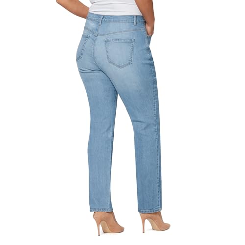 Image of Gloria Vanderbilt Womens Amanda Classic High Rise Tapered Jean Plus Size
