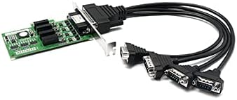 UOTEK Industrial PCI-E to 4-Port RS485/422 Serial Card PC Serial Expansion Card with Serial Cable 9-pin Com Port, with DR44 Female 1pc, UT-794I