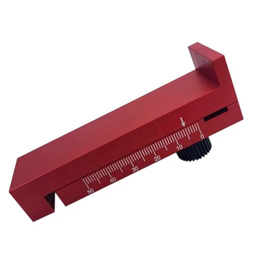 Règle de ligne de profondeur précise avec jauge d'écart en aluminium pour le bois
