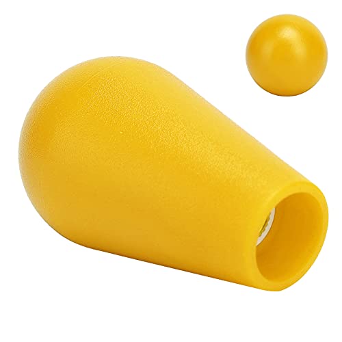 ciciglow Joystick's Oval Balltop, Oval Joystick Head Rocker Ball Top Handle M6 Type Game DIY Teile Ersatzgriff Gaming Zubehör(Gelb)