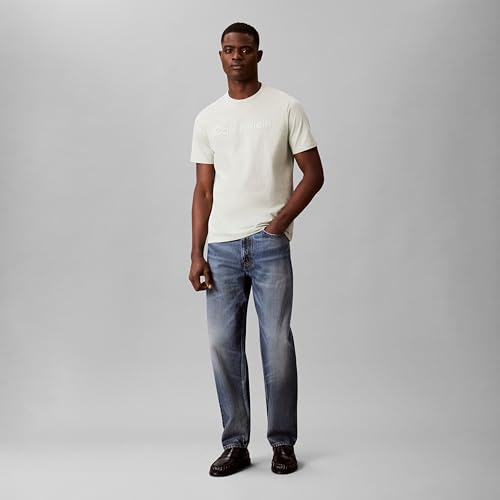 Image of Calvin Klein Men's Relaxed Fit CK Logo Crewneck T-Shirt