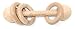 Tamy Bly Natural Wood & Silicone Pacifier Clip Teether, Teething Bracelet, Wooden Teethers, Wood Teething Rings, Updated Assembled Wood Teething Rattle|5pcs Baby Teether Toys Set|BPA Free|Zoomin' Thru