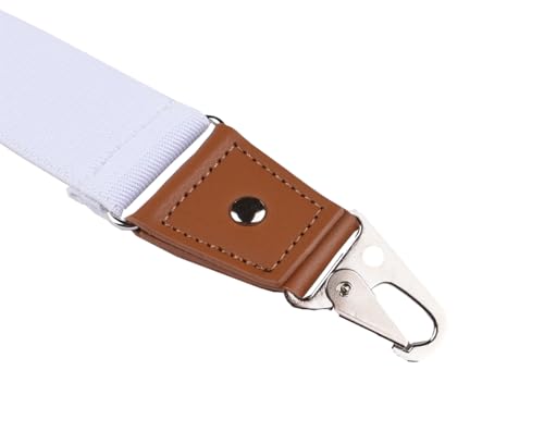 Image of Suspenders for Men Snap Hooks with 1.4 Inch Elastic Y-Back Adjustable