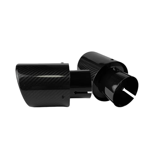 Cola tubo escape coche para solucionar extremos oxidados con carbono brillante universal 57mm 4