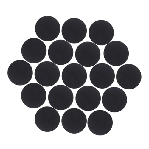 Tofficu 500pcs Self-Adhesive Black Felt Circles for Crafts Clothing Decoration and Sewing Projects Round Felt Stickers Strong Adhesive Backing for Easy Application