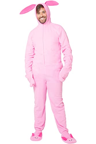 INTIMO A Christmas Story Ralphie Pink Bunny Matching Family Pajama Set Onesie One-Piece Union Suits
