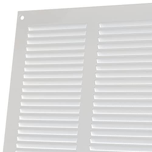 LIRAST 300x300mm Vent Cover White, 12x12 inch Wall Vent Cover with Insect Mesh, Ceiling Soffit Vents, External Vent Cover - Image 4