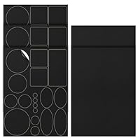 Daunenjacke Flicken Reparaturset - Flicken Daunenjacke Selbstklebend Stoff, 5 Blätter, für Zelt, Jacken, SchlafsäCken, Nylon-Ripstop, Flicken FüR Daunenjacke Reparatur Patches, Bügelflicken Schwarz