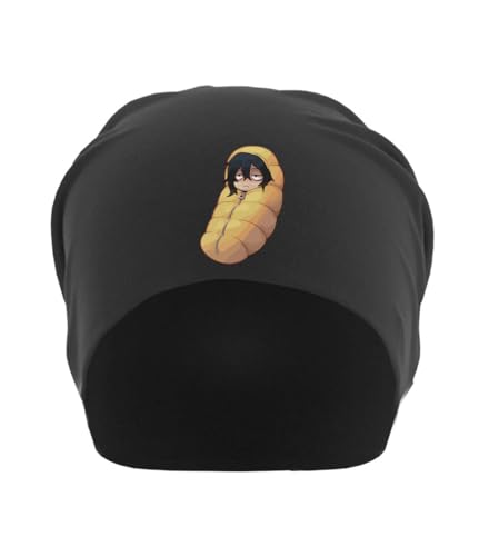Bonnet souple Anime 120 100% coton lavable noir extensible accessoire unisexe moderne