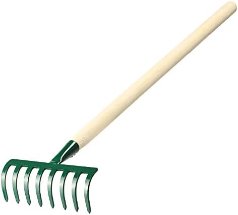 KADAX Hand Rake, Small Metal Rake with Wooden Handle for Gardening ...