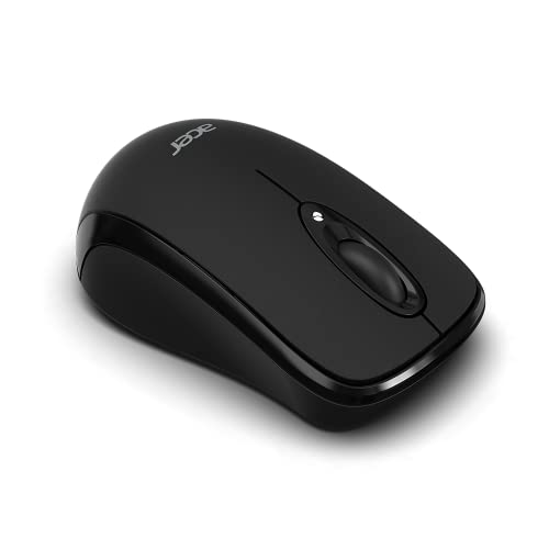 Image of acer Bluetooth Optical Black Mouse | 1000DPI | Windows PC and Certified Works with Chromebook | Fully Covered in a Silver Ion Protected Body