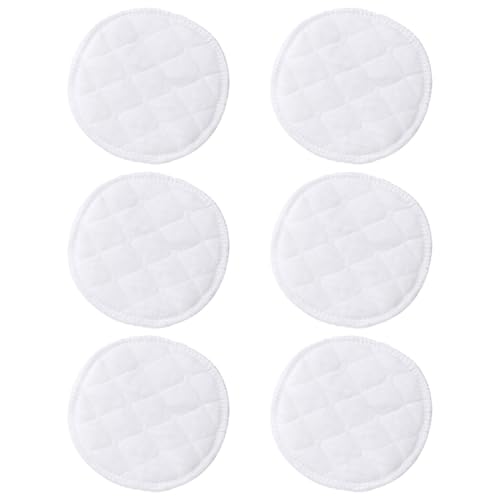 QEXUJOW Dischetti assorbilatte e proteggi seno,Confezione da 6 coppette assorbilatte lavabili a tre strati in cotone e asciugamani assorbenti per il sudore.
