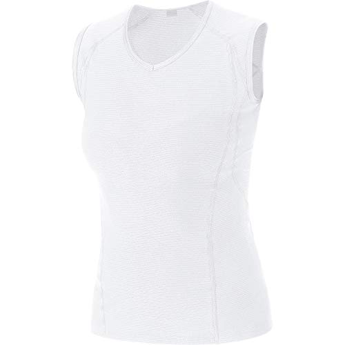 GORE WEAR Damen M Base Layer Shirt Ärmellos, White, 36