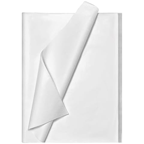 Bobobag 100 Sheets 20"X14" White Tissue Paper for Gift Bags Acid Free Tissue Paper Gift Wrapping Paper,Christmas Weddings Birthday Showers Arts Craft Party Favor Decoration Cover