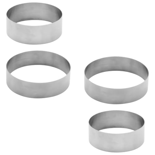 Luxshiny 304�X�e�����X�����[�X�^�����O4�Z�b�g �P�[�L�^ �x�[�L���O�g���C �ƒ�ƃv���p�^�����c�[��9×2.5cm 7×2.5cm