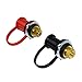 A-Team Performance Battery Charger Post Remote Charging Post Red and Black Cap - 2 Pack