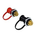A-Team Performance - Color-Coded Battery Charger Post Comes in Pair, of 3/8 Inch Studs, 1 Black Cap and 1 Red Cap…
