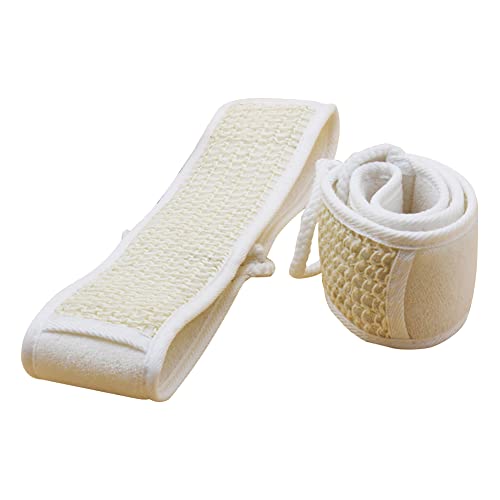 BYNYXI Escobilla de espalda para ducha, cepillo de espalda suave y elástico, cepillo de espalda natural, masaje de espalda de Luffa, cepillo de ducha, cepillo exfoliante para pies de 8 x 30 x 70 cm
